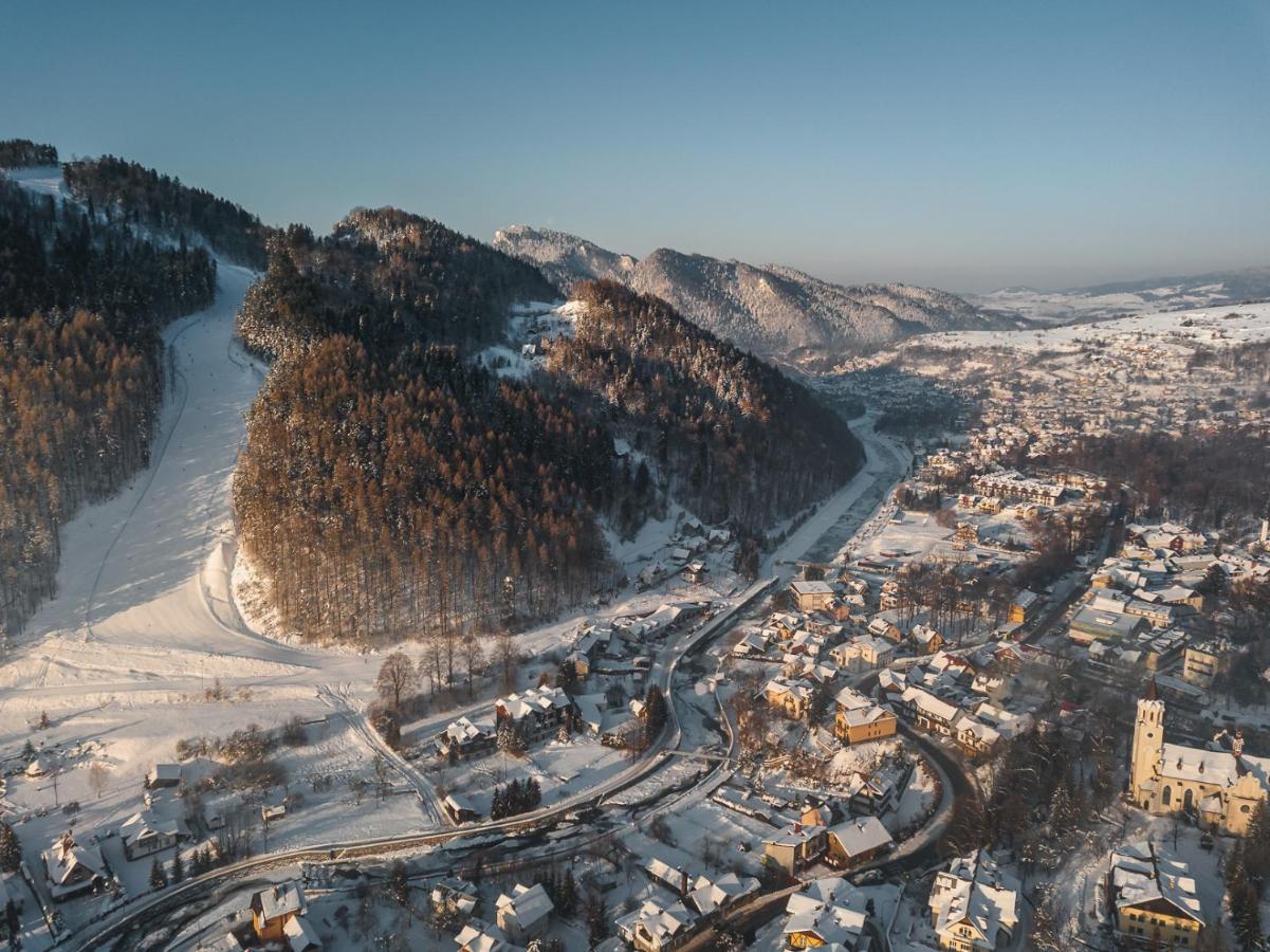 Szczawnica Park Resort & Spa Exteriör bild Aerial view of the town